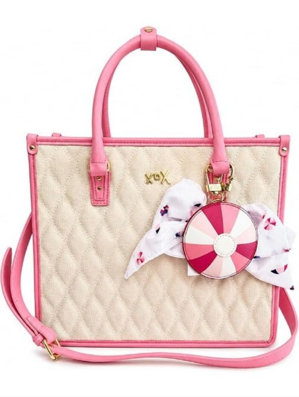 NEW Betsey Johnson Canvas Tote Handbag